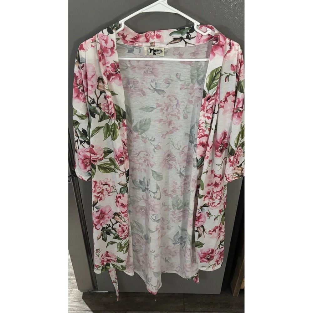 Show Me Your Mumu Womens Brie Floral Robe Size O/S One Size EUC‎